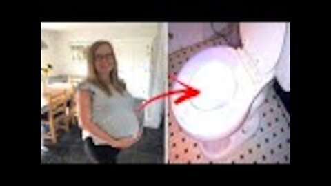 Woman go to the toilet ONCE a week after mystery illness left her so bloated she looked pregnant