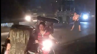 A Drunk Man Blocks Highway And Harasses Motorists But Unexpectedly Encounters A Battalion