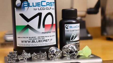 Trying Out BlueCast x10 Castable Resin & Lost Wax Casting