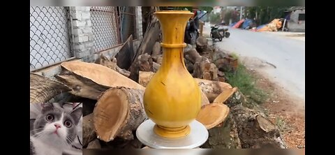 Amazing Craft Woodturning Products - Recycling From A Burnt Wood To Stunning Design With Lathe