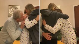 Woman has emotional goodbye to her grandparents