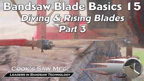 Sawmill Bandsaw Blade Basics 15 - Diving and Rising Blades Part 3 The Set