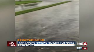 Flooding leads to sewage problems in Charlotte County