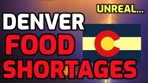 UNREAL VIDEO - MASSIVE Food Shortages in Denver, Colorado - October 14, 2022