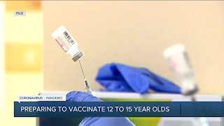 Health officials prepare to vaccinate 12 to 15 year olds