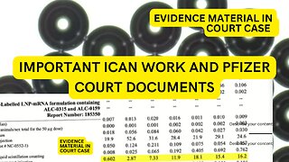 IMPORTANT ICAN.ORG WORK AND WHERE TO FIND OFFICIAL PFIZER COURT DOCUMENTS