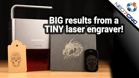 Genmitsu Jinsoku Z4 Laser Engraver - BIG results from a TINY machine!