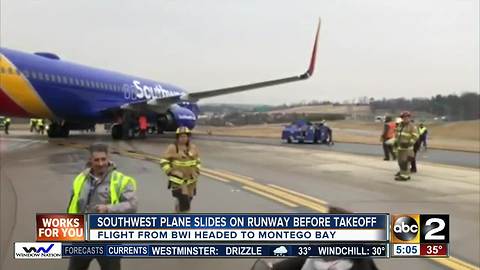 Southwest flight leaving BWI slides off runway