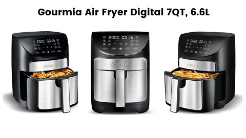 Gourmia Air Fryer Digital 7QT, 6.6L UK