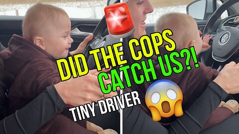 Did the cops catch us?! Tiny Driver, Major Cuteness: Baby’s Volkswagen Fun Ride!