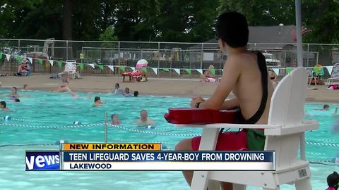 Teen lifeguard saves 4-year-old, first day on the job