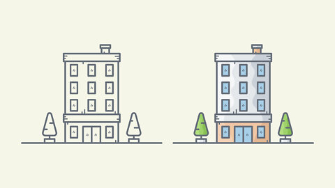 Adobe Illustrator | Create a Apartment Building
