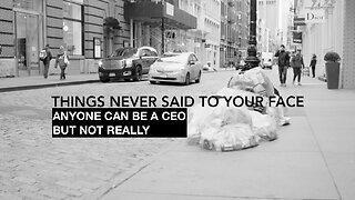 Anyone can be a CEO but not really