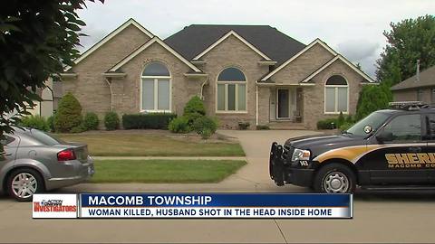 Sheriff: Elderly woman dead, man shot in head at home in Macomb Township