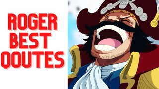 TOP 5 GOLD ROGER QOUTES/SPEECH | AMAZING QOUTES