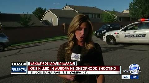 Man shot to death in broad daylight in Aurora neighborhood; suspect at large