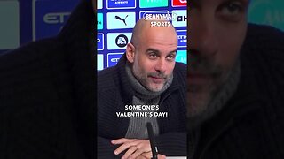 'Someone’s Valentine’s Day! 💝 | Pep Guardiola gets interrupted by a phone call 😂