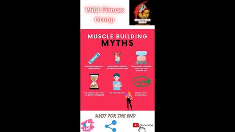 🔥Muscle building myths🔥#shorts🔥#fitnessshorts🔥#wildfitnessgroup🔥14 march 2022🔥