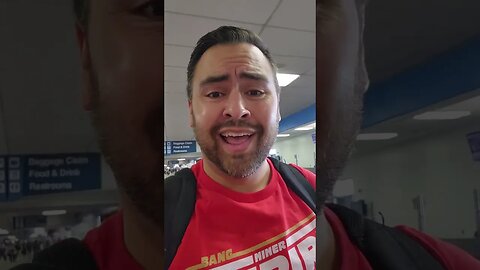 Traveling with the Niner Empire | About to depart from Burbank on Victory Monday
