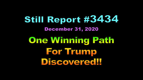 One Winning Path for Trump Discovered, 3434