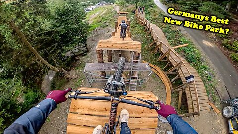 I Test my NEW Freeride Bike at the Crazy Greenhill Bikepark!