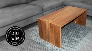 How to build a waterfall coffee table