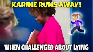 Karine RUNS AWAY when asked by Reporter “Do you feel BADLY that you gave out FALSE information?”
