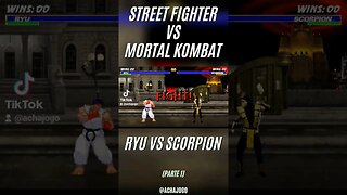 Street Fighter vs Mortal Kombat, Ryu vs Scorpion. Parte 1
