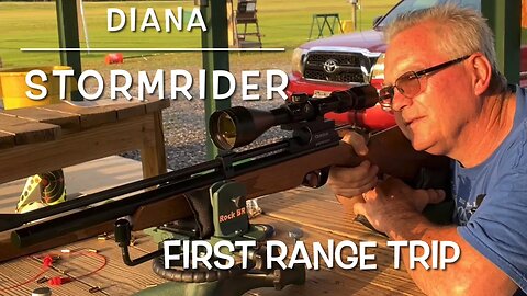 Diana Stormrider 22 caliber PCP first range trip Baracuda 18’s Crosman premier hollow points & more