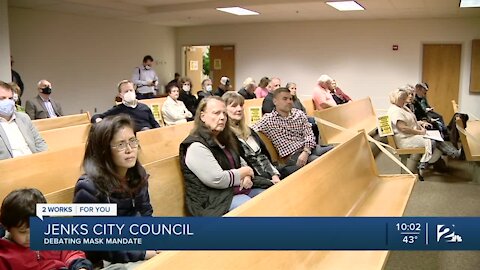 Jenks City Council approves mask ordinance