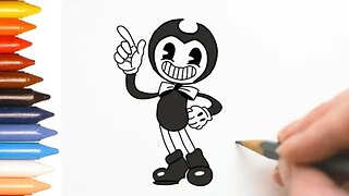 COMO DESENHAR BENDY - BENDY AND THE INK MACHINE - FÁCIL #bendy #bendy_and_the_ink_machine #desenho