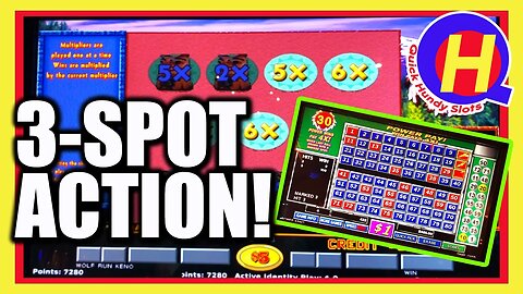 Power KENO 3-Spot Win and Wolf Run KENO Bonuses!!