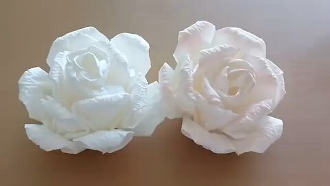 DIY Rose 🌹 from tissue paper