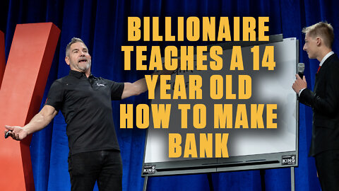 BILLIONAIRE TEACHES A KID HOW TO MAKE BANK
