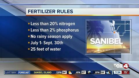 Rules prohibit fertilizer use in the summer
