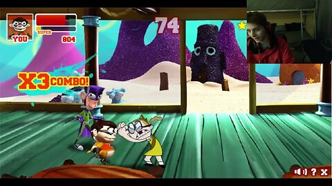 Bessie Higgenbottom VS Chum Chum The Sidekick In A Nickelodeon Super Brawl 2 Battle With Commentary