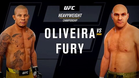 EA Sports UFC 4 Gameplay Tyson Fury vs Alex Oliveira