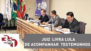 Juiz do TRF da 4ª Região livra Lula de acompanhar 87 testemunhos