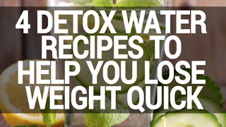 4 detox water recipes for wight loss