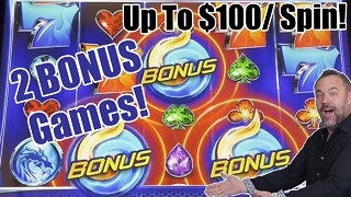 Wild Fury - Up to $100/Spin - 2 BONUS Games - Lots of Dragons!