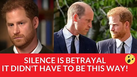 It Didn't Have to Be This Way! Prince Harry's 60 Minutes Interview Trailer! #princeharry #60mins