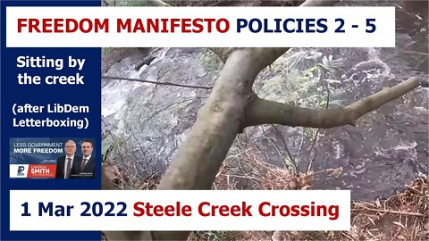 6:00pm 1 Mar 2022 - Post LibDem Letterboxing: Steele Creek Crossing, Niddrie