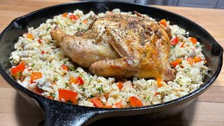 Cornish Hen & Cauliflower Rice