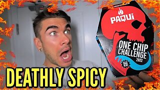WORLDS HOTTEST ONE CHIP CHALLENGE (It Kicked My A$$) Spicy Carolina Reaper Paqui One Chip Challenge