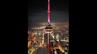 CN Tower- Toronto Christmas View!