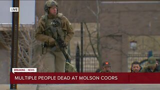 Officers in tactical gear respond to shooting scene on Molson Coors campus