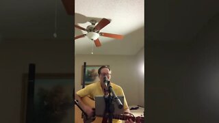 Country Music Singer Practicing For Upcoming Gig