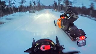 Copper Harbor To Houghton Michigan On Snowmobiles