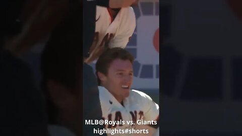 MLB@Royals vs Giants highlights #shorts
