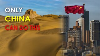 CHINESE DESERT CITY CONSTRUCTION TOOK 10 YEARS, SHOCKING AMERICAN SCIENTISTS- HD